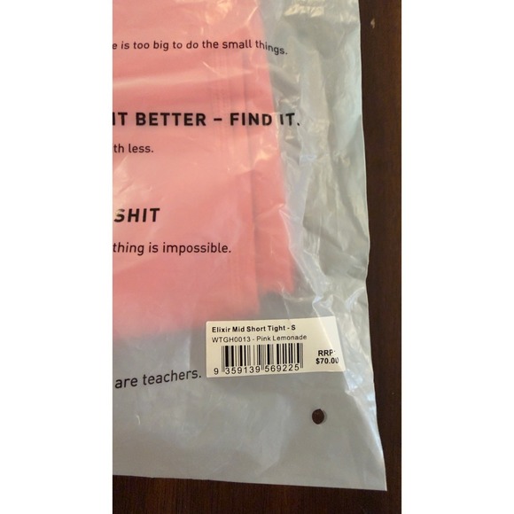 LSKD Elixir Mid Tights High Waist 6 inch Pink Lemonade Women's Small, NWT, NEW - Picture 8 of 11